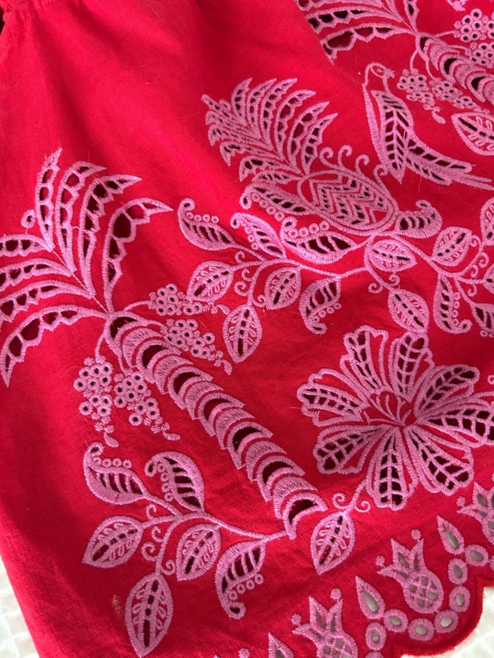 FARM Rio Red Embroidered Tank Top - Picture 4 of 5